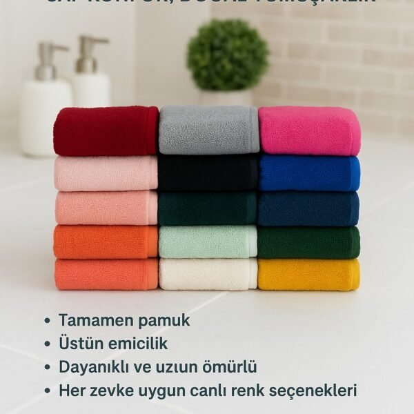 12 li 60 cm x 40 cm EL YÜZ Havlusu