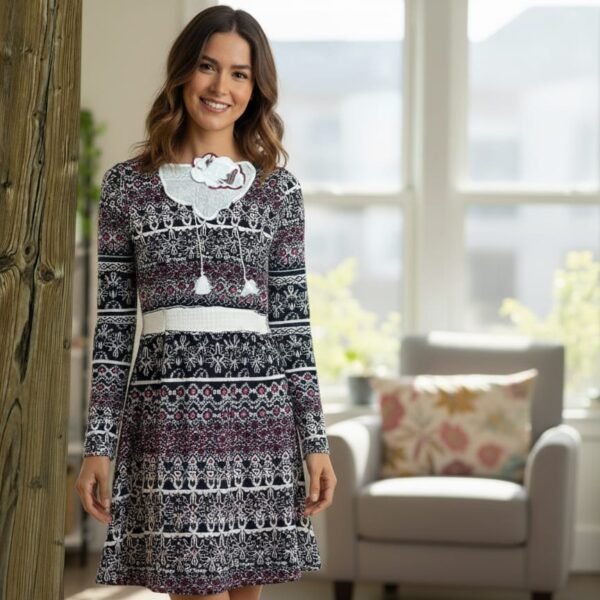 Bayan Uzun Kol Elbise