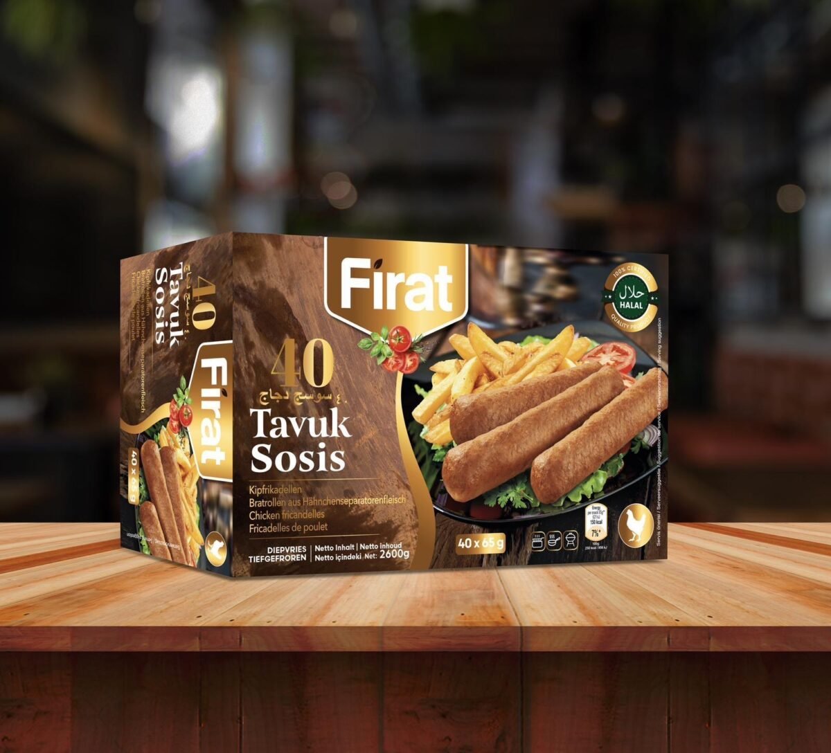 f25c0d16-4ae6-4599-9603-6ffd2be55138 FIRAT TAVUK SOSİS 40 ADET - Görsel 1