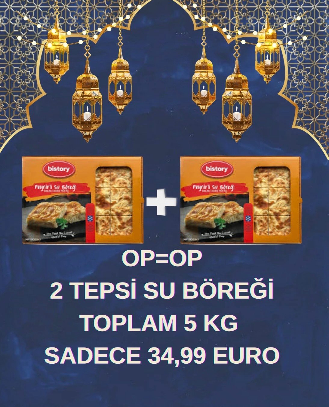 Screenshot SİNİRLİ STOK 2 TEPSİ SU BÖREĞİ 34,99 EURO - Görsel 1