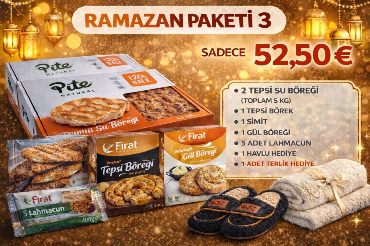 ramazan-paketi-3 🌙 Ramazan Paketi 3 : Lahmacun, Simit ve Börek Dolusu Çifte Hediyeli Dev Paket! (Fırsat Ürünü) - Görsel 1