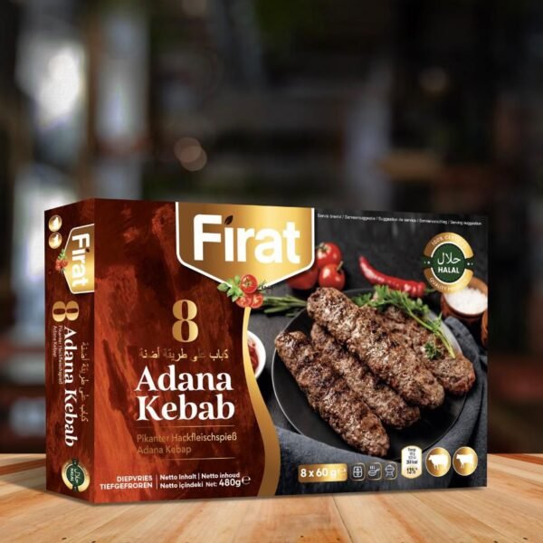 Fırat Dondurulmuş Adana Kebap (8'li, 480g)