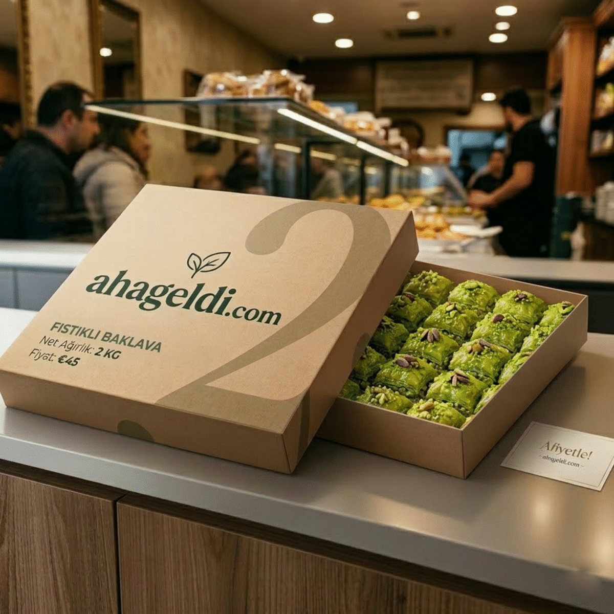 Fıstıklı Baklava (2 KG) – Antep Lezzeti - Görsel 1
